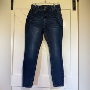SHEIN Dark Blue Ankle Jeans